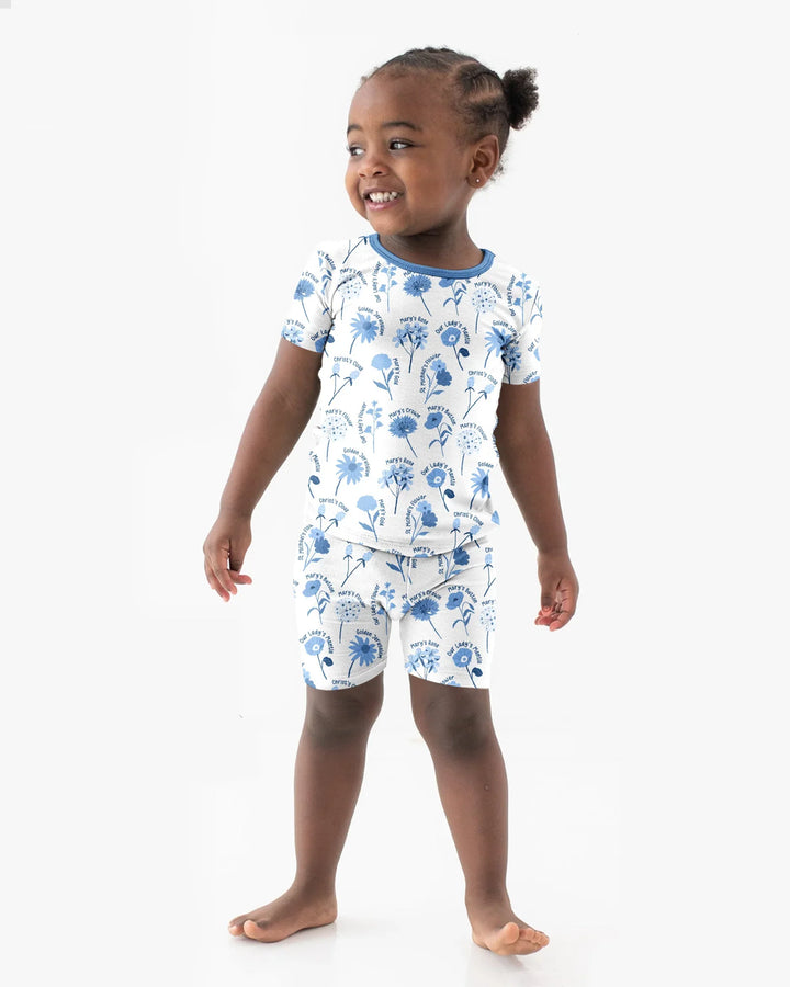 Mary's Garden Bamboo Two Piece Short Sleeve Shorts Pajama Set