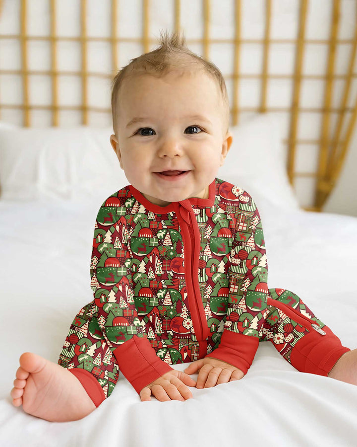 Christmas Time Mosaic Bamboo Convertible Zippy