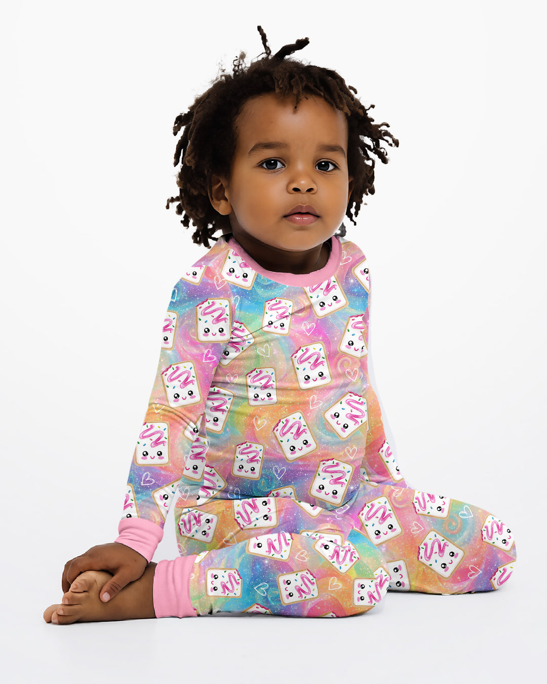 Kawaii Sprinkle Pastry  Bamboo Two Piece Long Sleeve Pajama Set