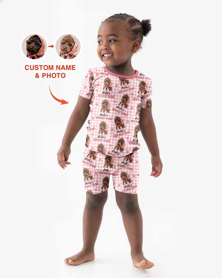 New Best Friend Bamboo Two Piece Short Sleeve Shorts Pajama Set