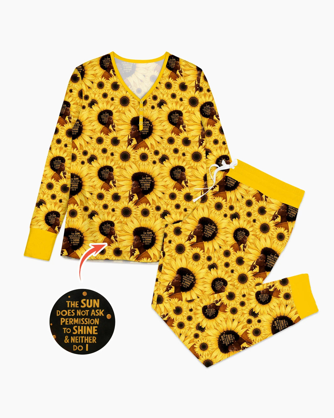 Sunflower Sunaya Custom Bamboo Women Pajama Set
