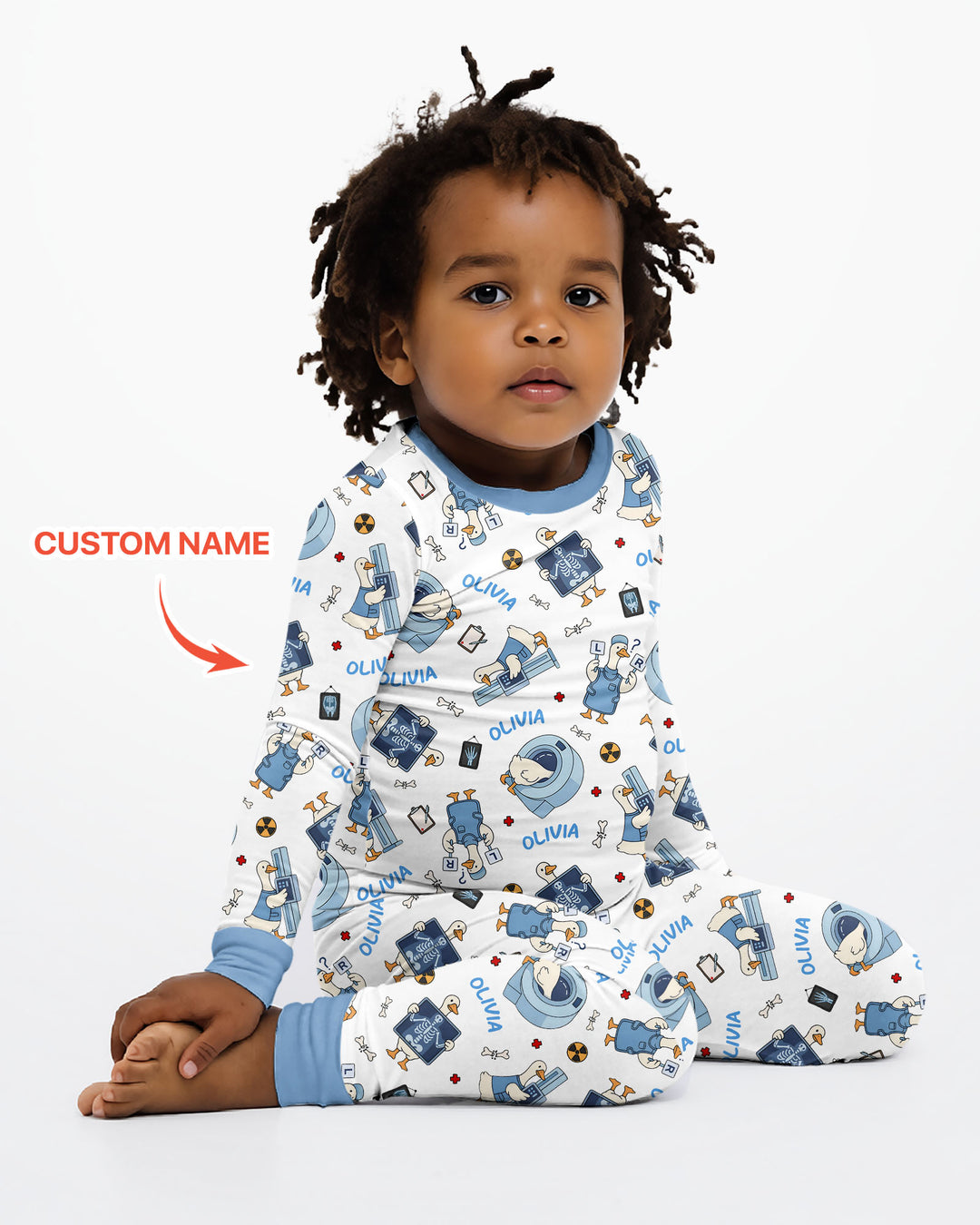 Rad Tech Goose Bamboo Two Piece Long Sleeve Pajama Set