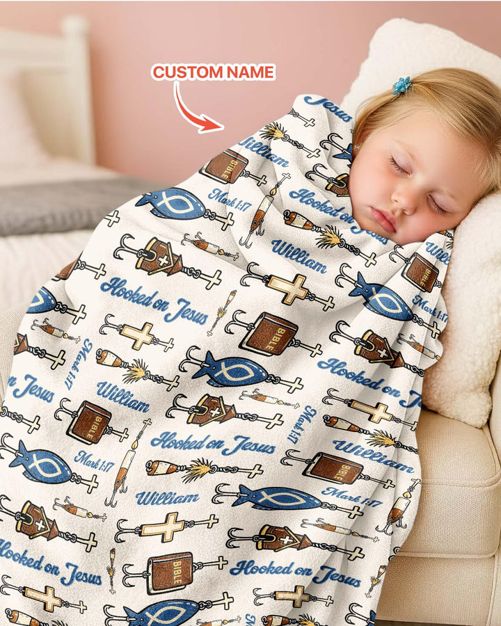 Hooked On Jesus Bamboo Blanket