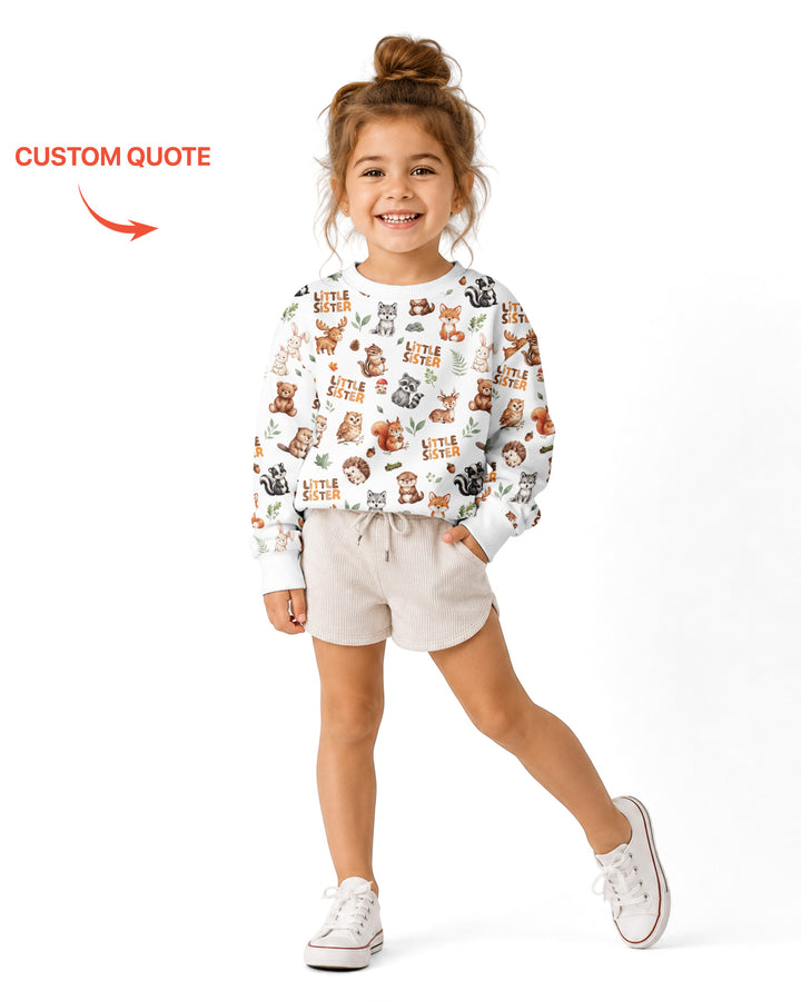 Sudadera de cuello redondo de bambú con plantilla personalizada