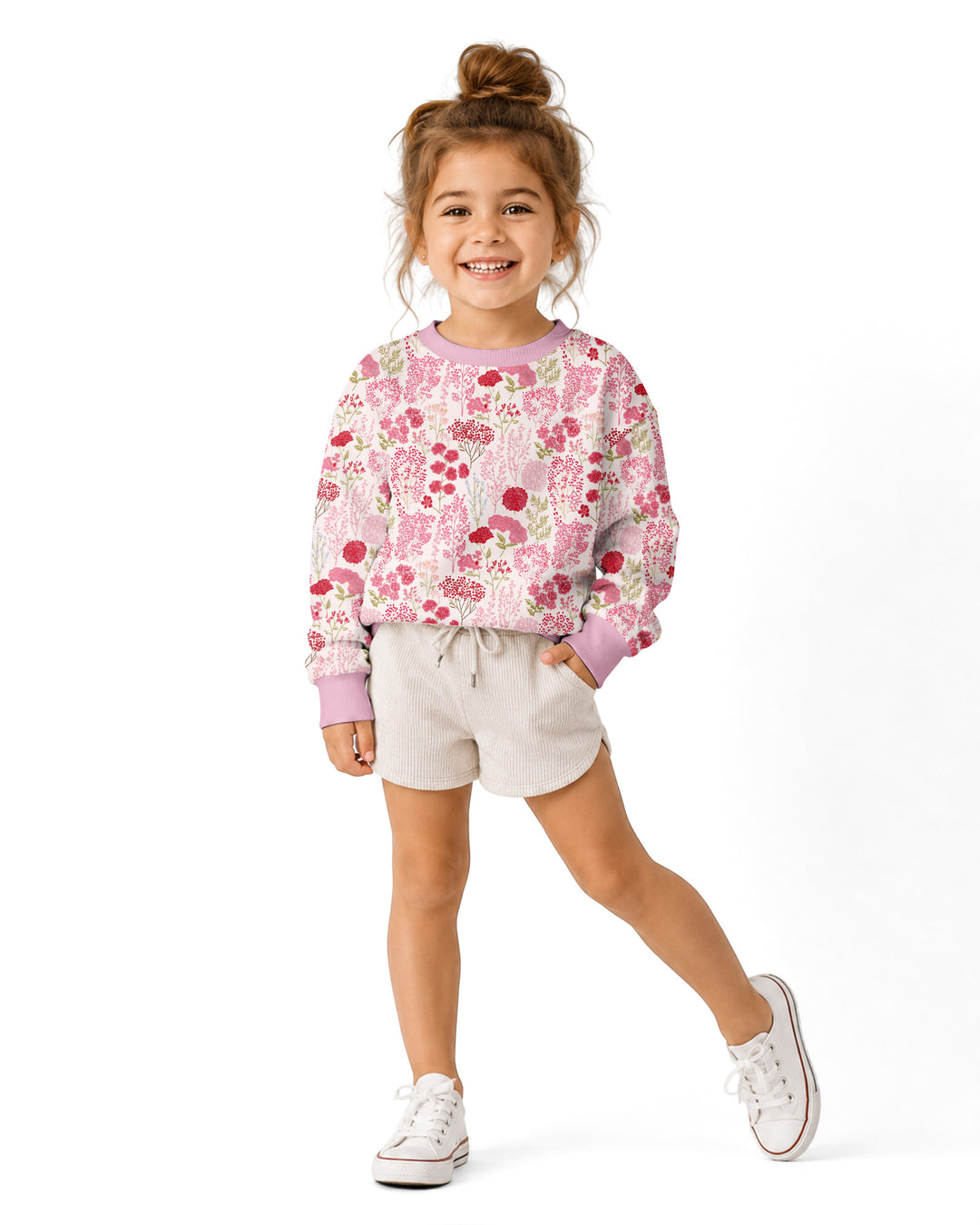 Sweatshirt mit Rundhalsausschnitt aus Bambusfaser