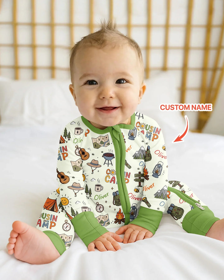Custom Name Cousin Camp 2026Bamboo Convertible Zippy