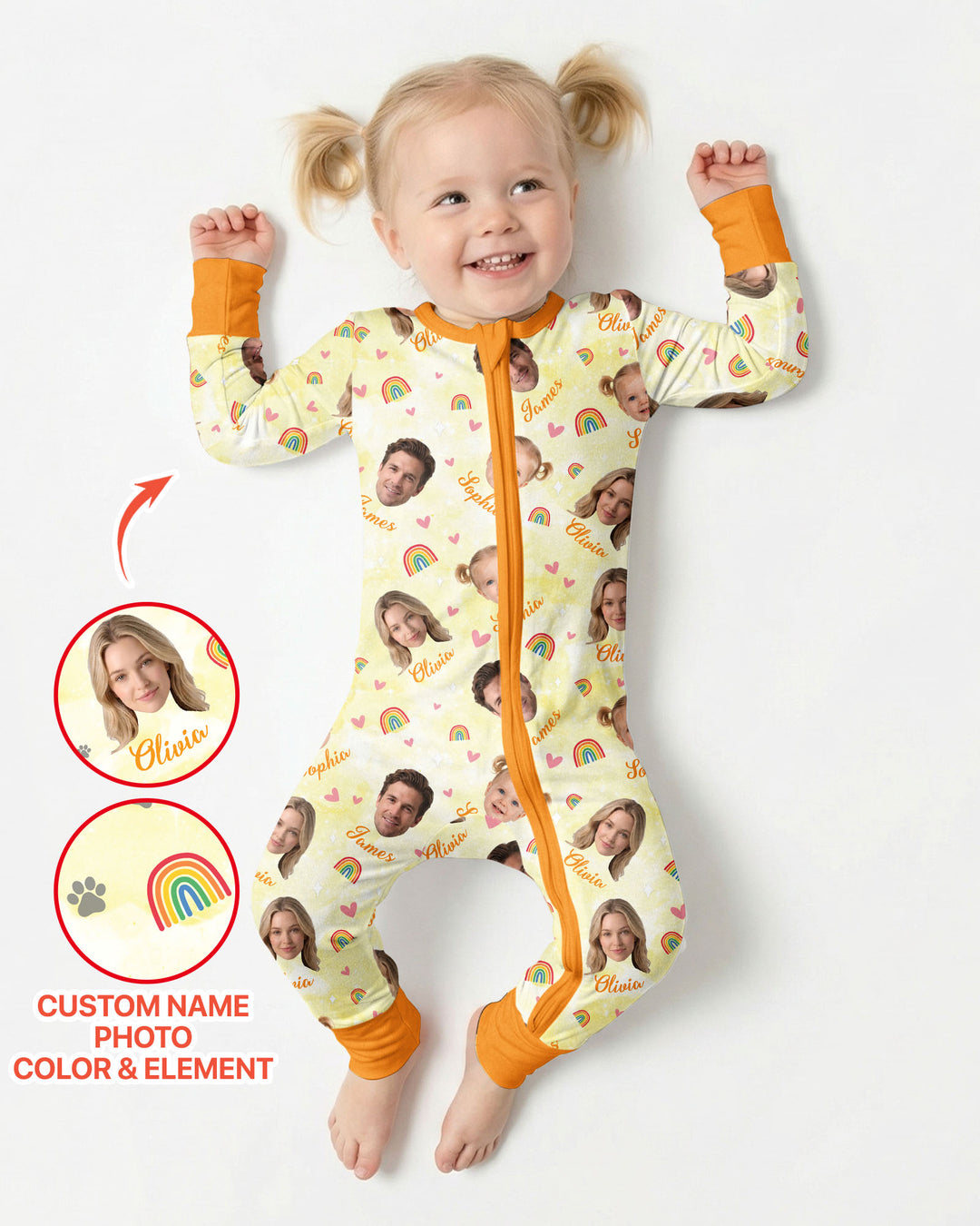 Personalized Family Matching Bamboo Convertible Zippy