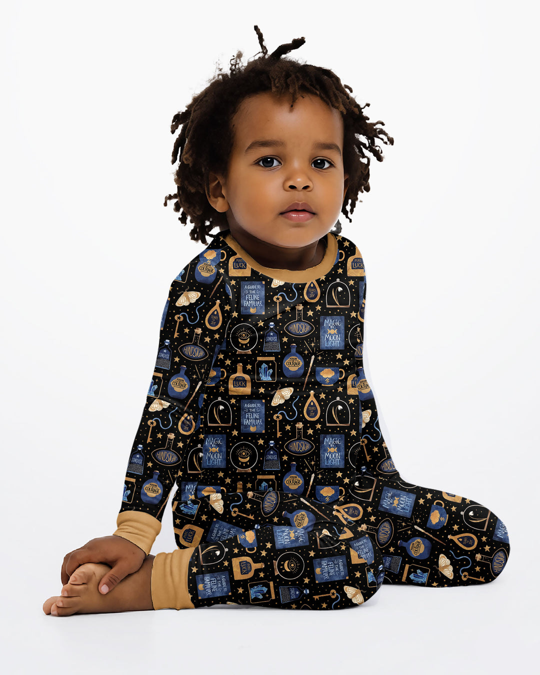 Good Witch Spell books and Potions Bamboo Two Piece Long Sleeve Pajama Set
