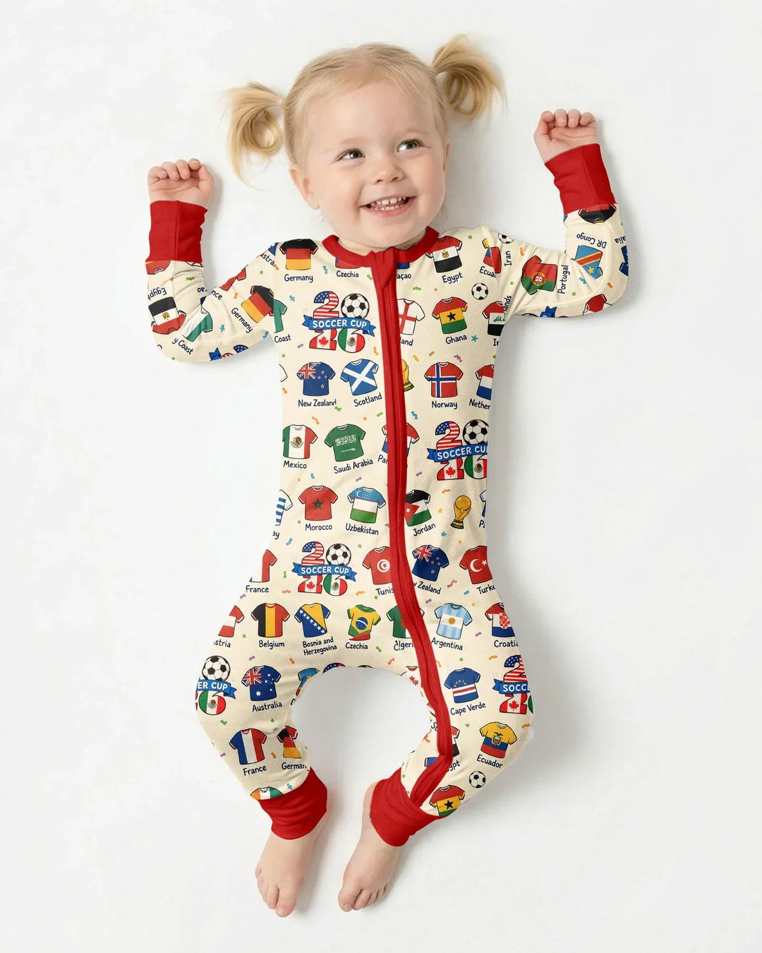 2026 Soccer World Jersey Flag Bamboo Convertible Zippy