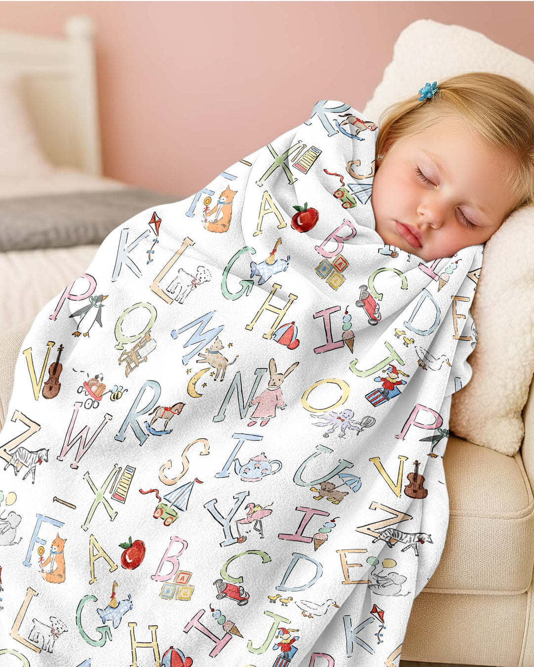 ABC Whimsy Bamboo Blanket