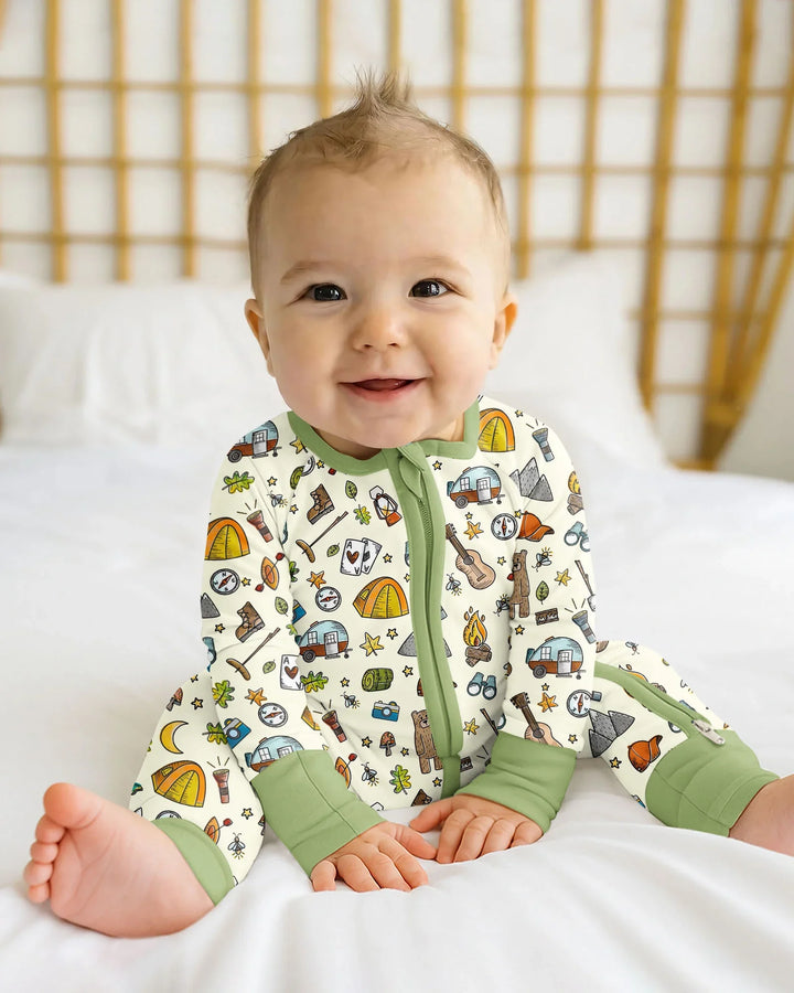 Love Camping Matching Family Bamboo Convertible Zippy