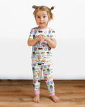 Purrfect Treats Bamboo Two Piece Short Sleeve Pajama Set