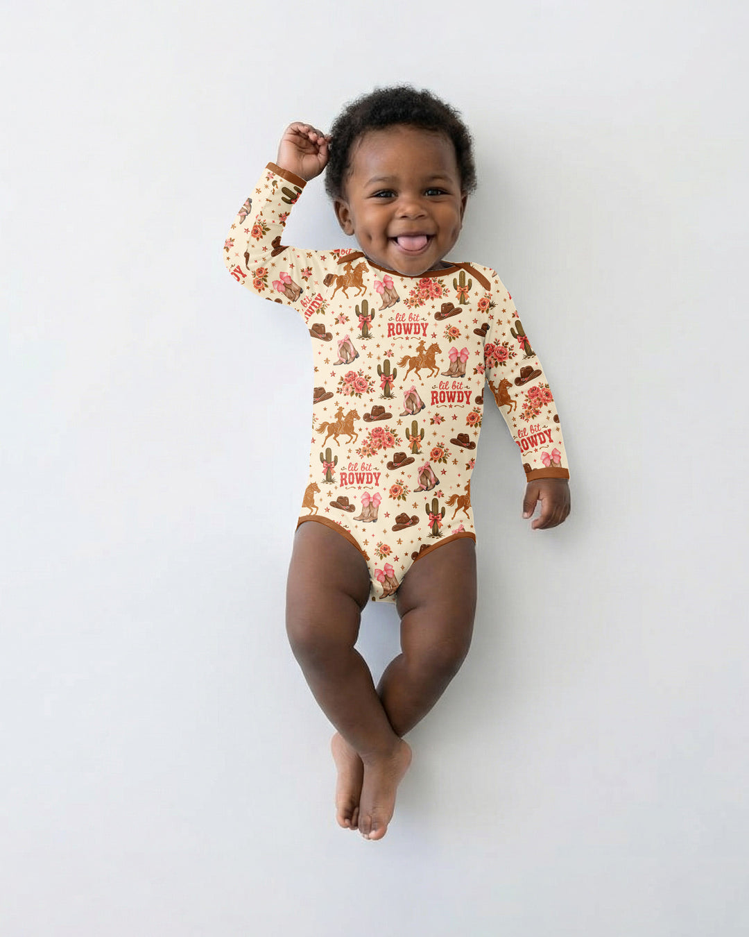 Coquette Cowgirl Lil Bit Rowdy Bamboo Bodysuit