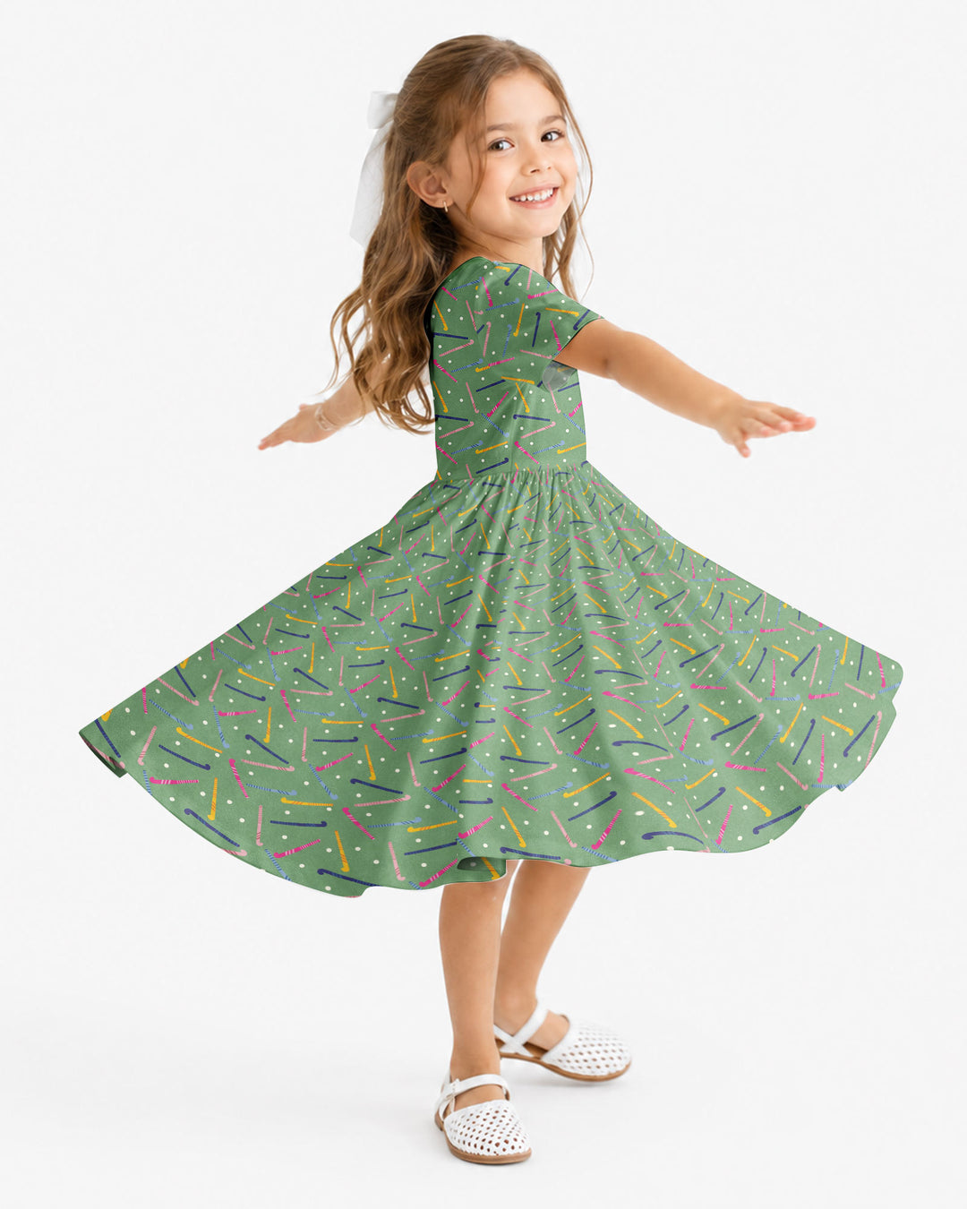 Field Hockey Fun Bamboo Twirl Dress