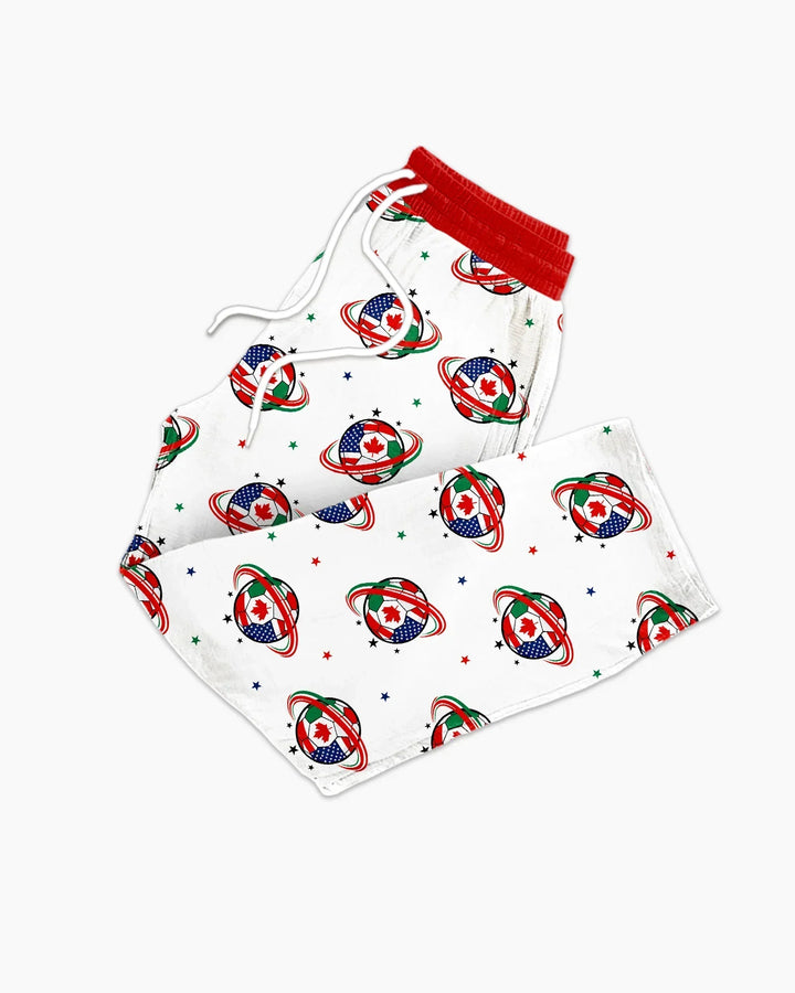 Soccer Cup USA Canada Mexico Bamboo Men's Pajama Set