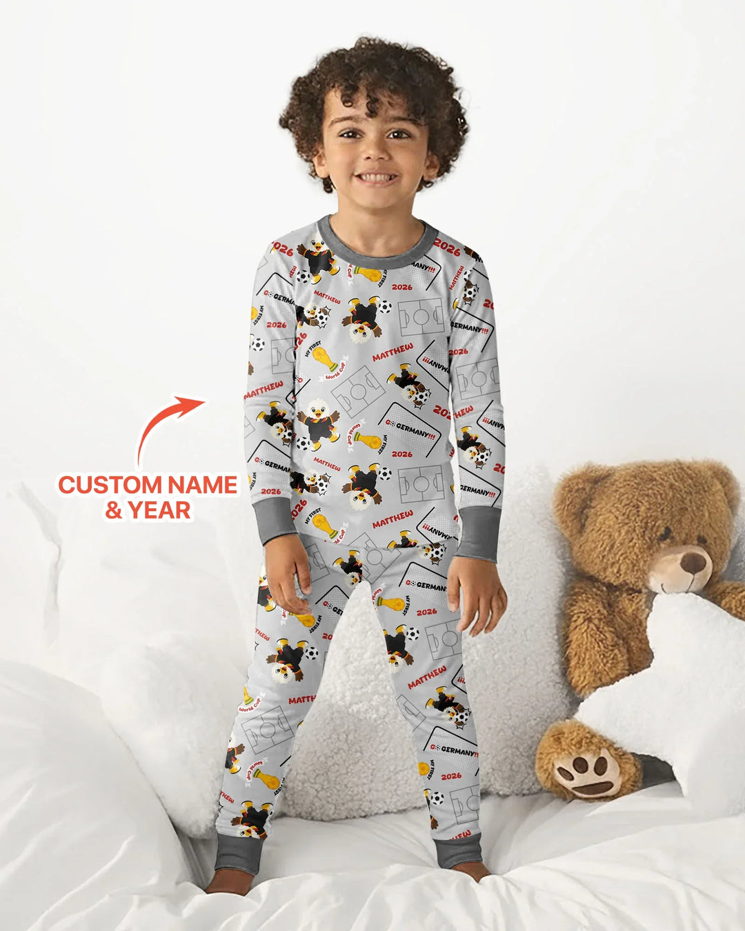 My First World Cup Bamboo Two Piece Long Sleeve Pajama Set