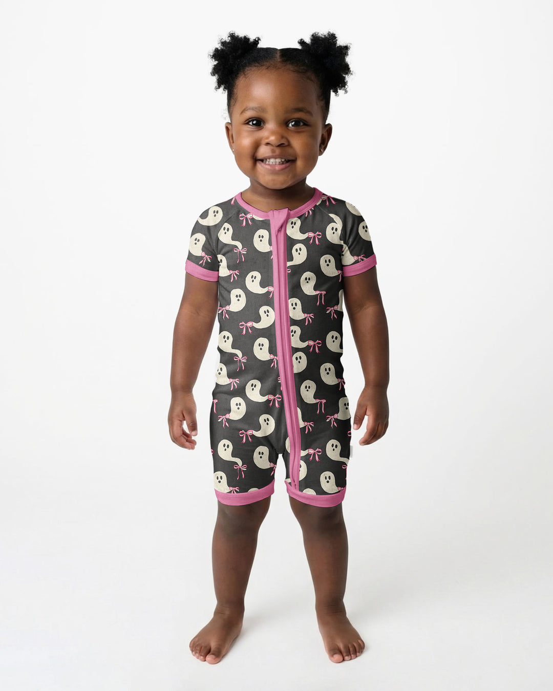 Little Ghosts Bamboo Shorty Zippy For Halloween