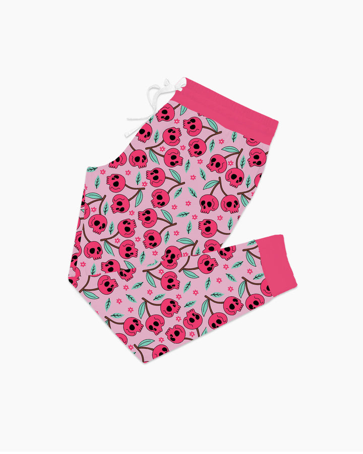 Halloween Cherry Skull Bamboo Women Pajama Set