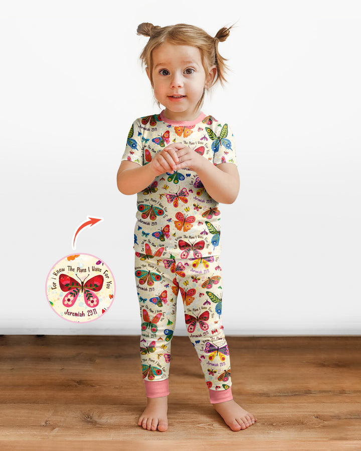 Zweiteiliges, kurzärmliges Pyjama-Set mit Marienkäfern