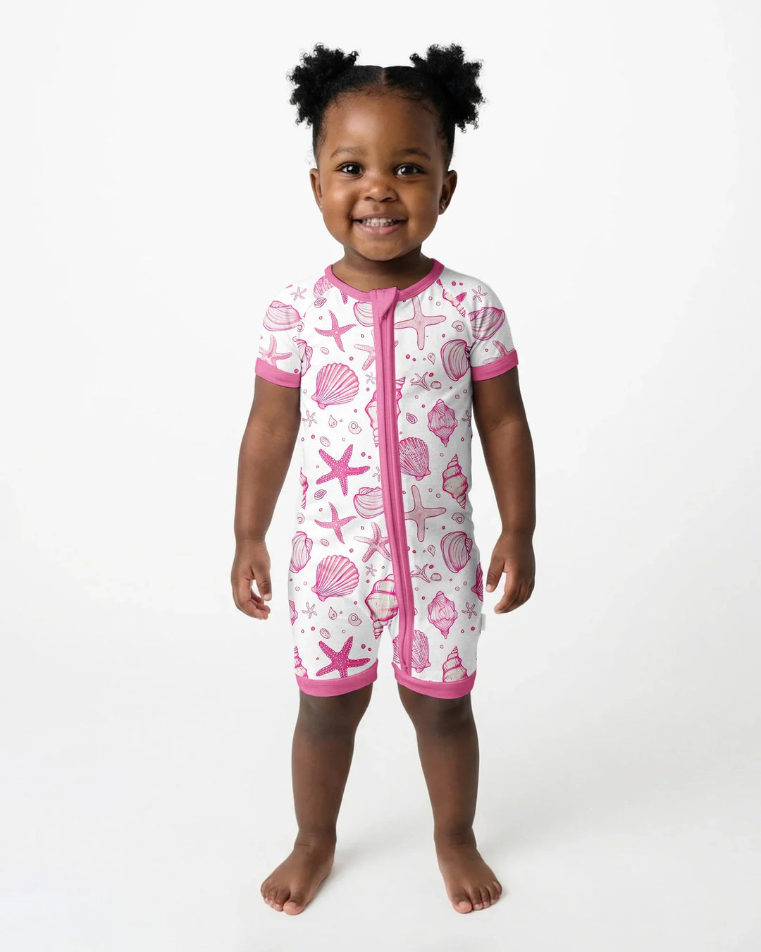 Coastal Charm Family Matching Bamboo Shorty Zippy