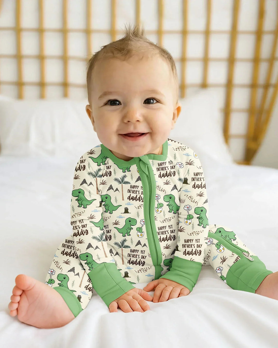 Gerippte Babykleidung mit individuellem Foto - Weich &amp; Skizzenhaft