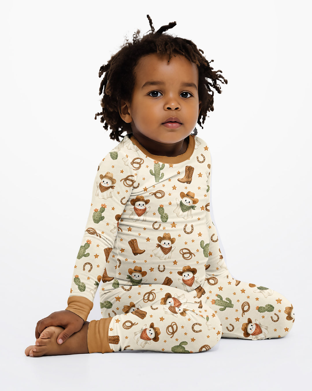 Conjunto de pijama de dos piezas de bambú con mangas largas, plantilla PERSONALIZADA