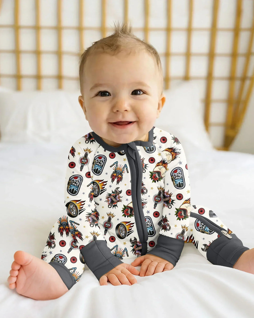 Born to Ride Together Family Matching Bamboo Convertible Zippy