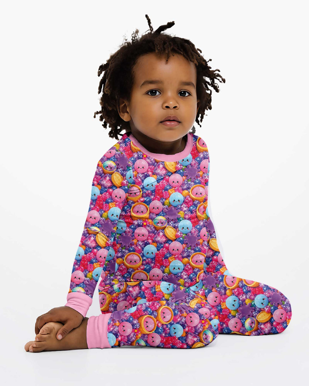 Conjunto de pijama de dos piezas de bambú con mangas largas, plantilla PERSONALIZADA