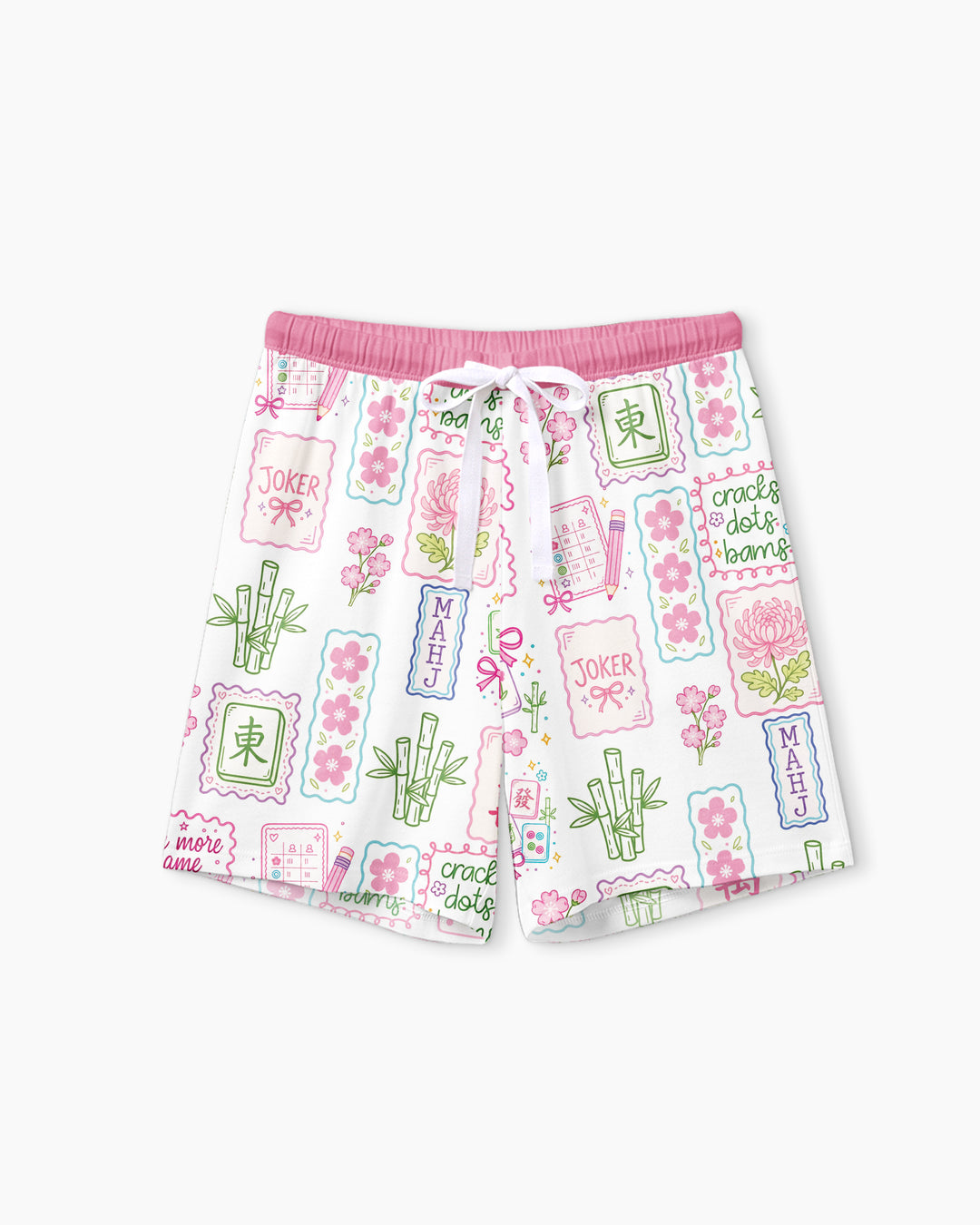 Cracks, Dots & Bams Mommy & Me Matching Bamboo Women Short Sleeve Short Pajama Set