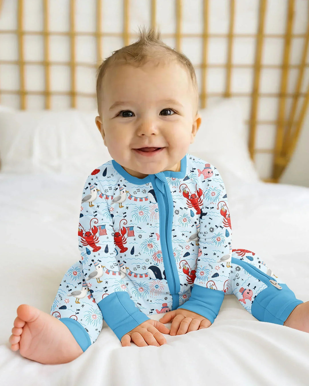 Gerippte Babykleidung mit individuellem Foto - Weich &amp; Skizzenhaft