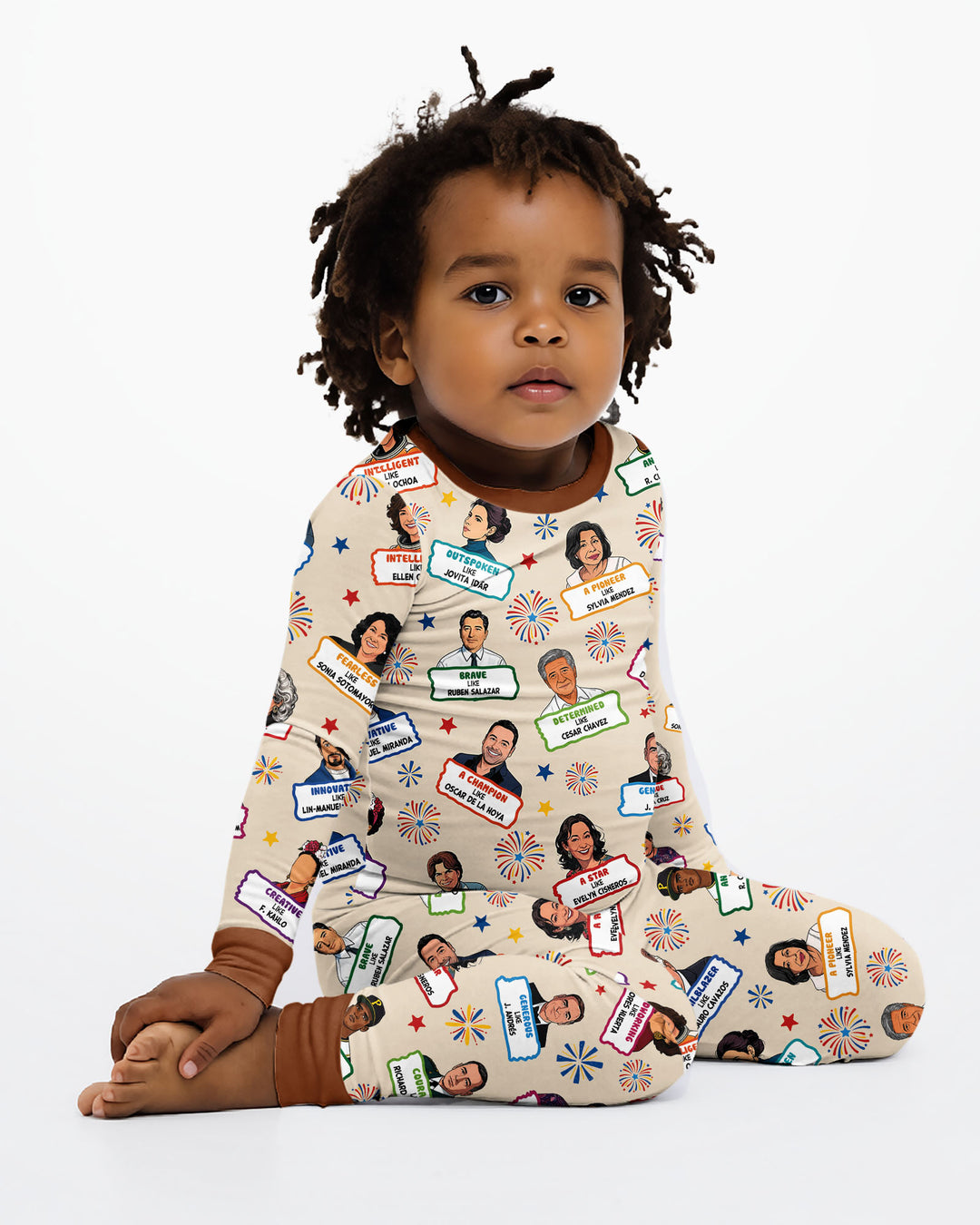 Famous Latin American Hispanic Heritage Bamboo Two Piece Long Sleeve Pajama Set