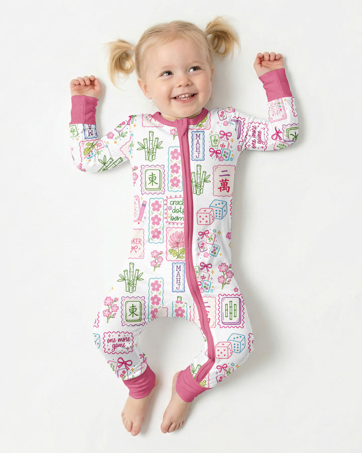 Cracks, Dots & Bams Mommy & Me Matching Bamboo Convertible Zippy