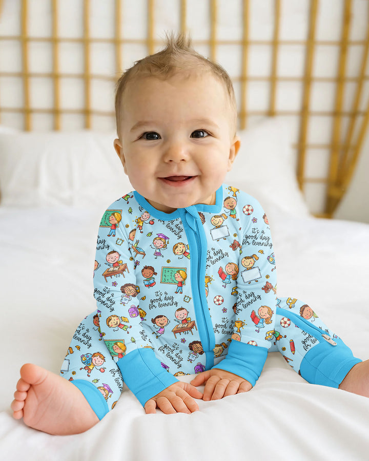 Gerippte Babykleidung mit individuellem Foto - Weich &amp; Skizzenhaft