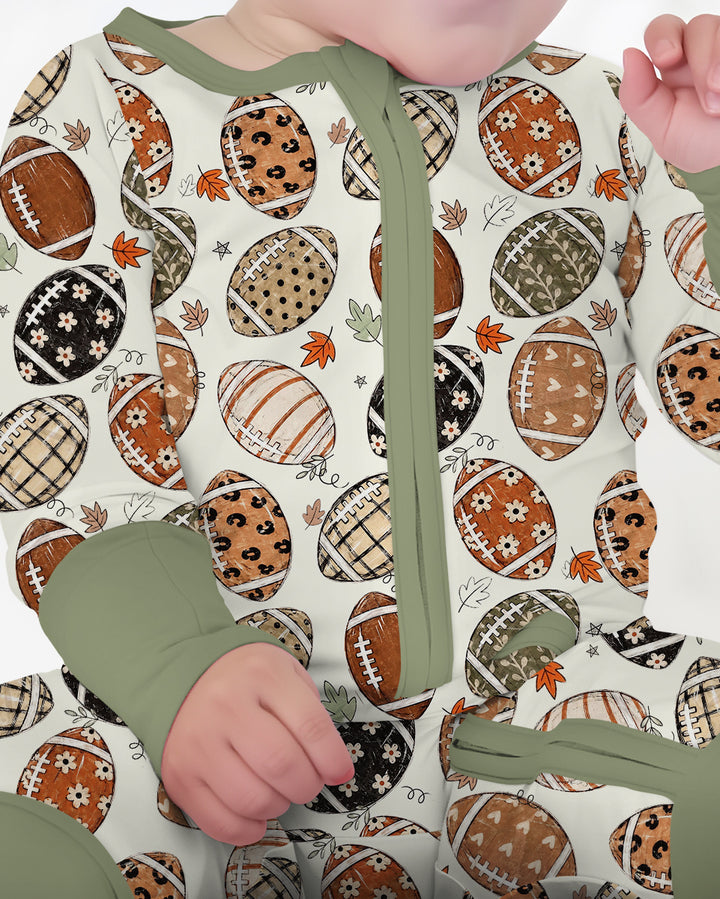 Boho Football Bamboo Convertible Zippy