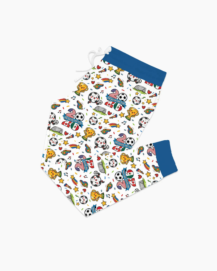 Soccer Fever 2026 Family Matching Bamboo Women Pajama Set