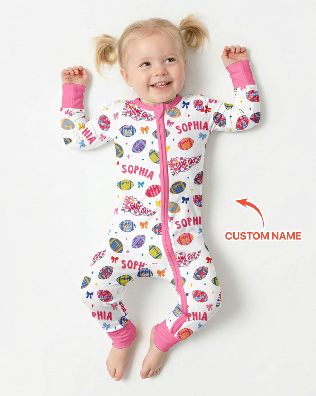 Custom Name Game day Bamboo Convertible Zippy