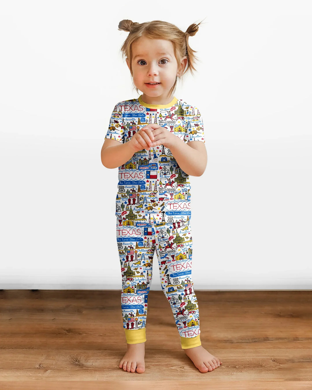 Lone Star State Bamboo Two Piece Short Sleeve Pajama Set
