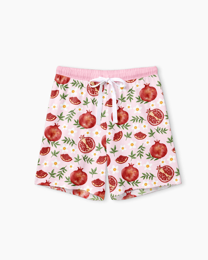 Pomegranate Garden Joy Family Matching Bamboo Women Short Sleeve Short Pajama Set