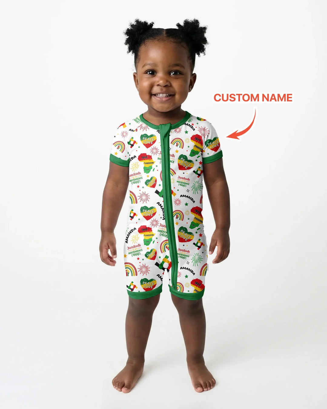 Custom Name Juneteenth Is My Independence Day Bamboo Shorty Zippy