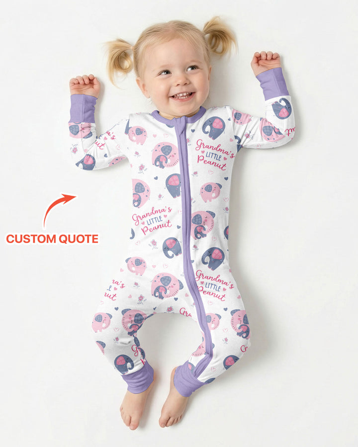 Little Peanut Baby Elephant Bamboo Convertible Zippy