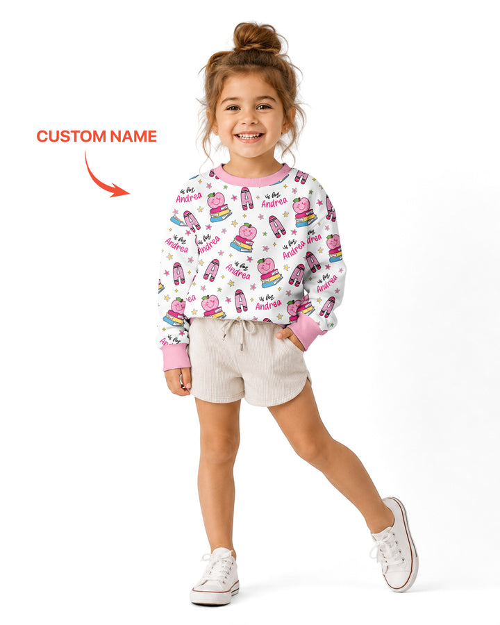 Sudadera de cuello redondo de bambú con plantilla personalizada