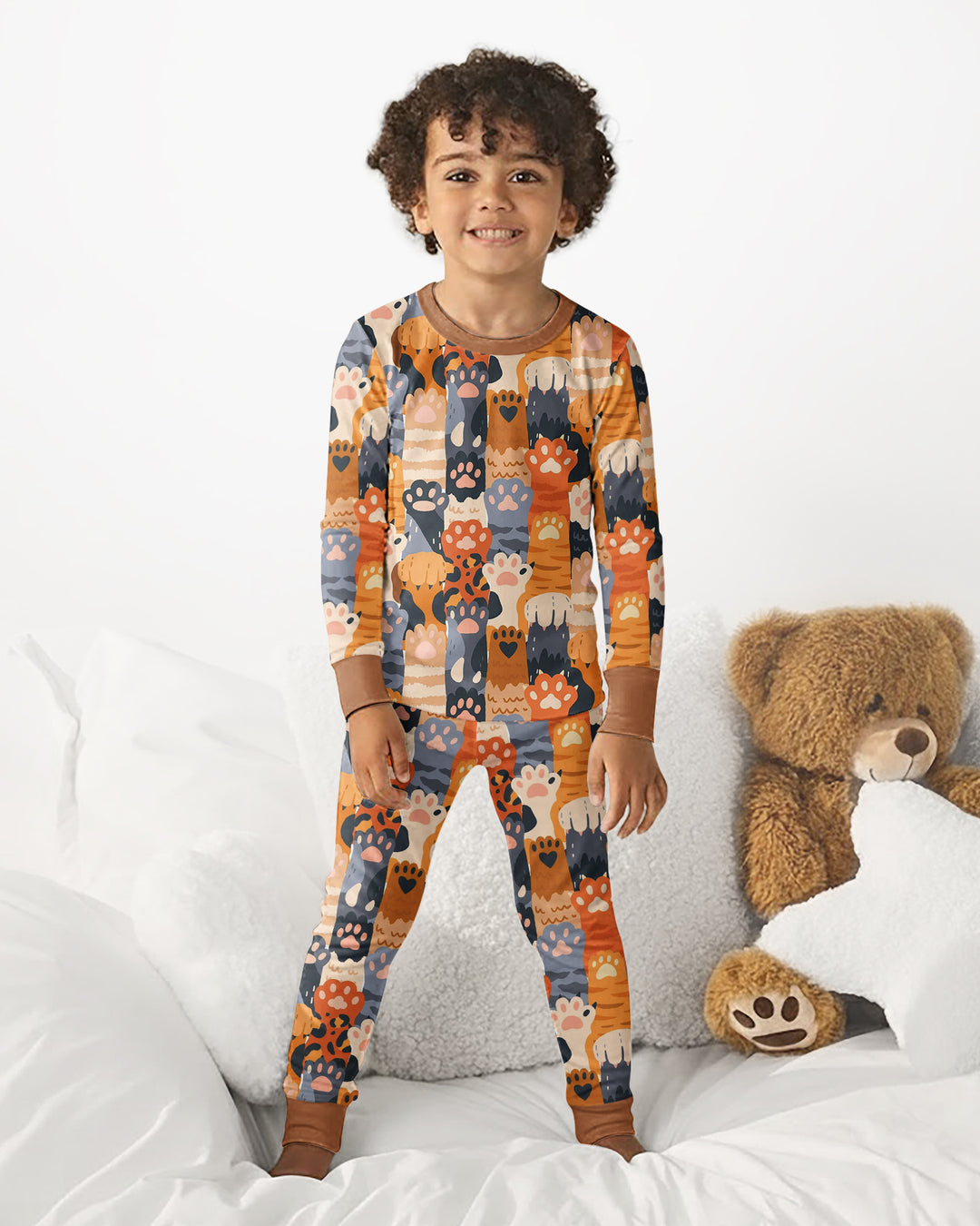 Curious Paws Bamboo Two Piece Long Sleeve Pajama Set