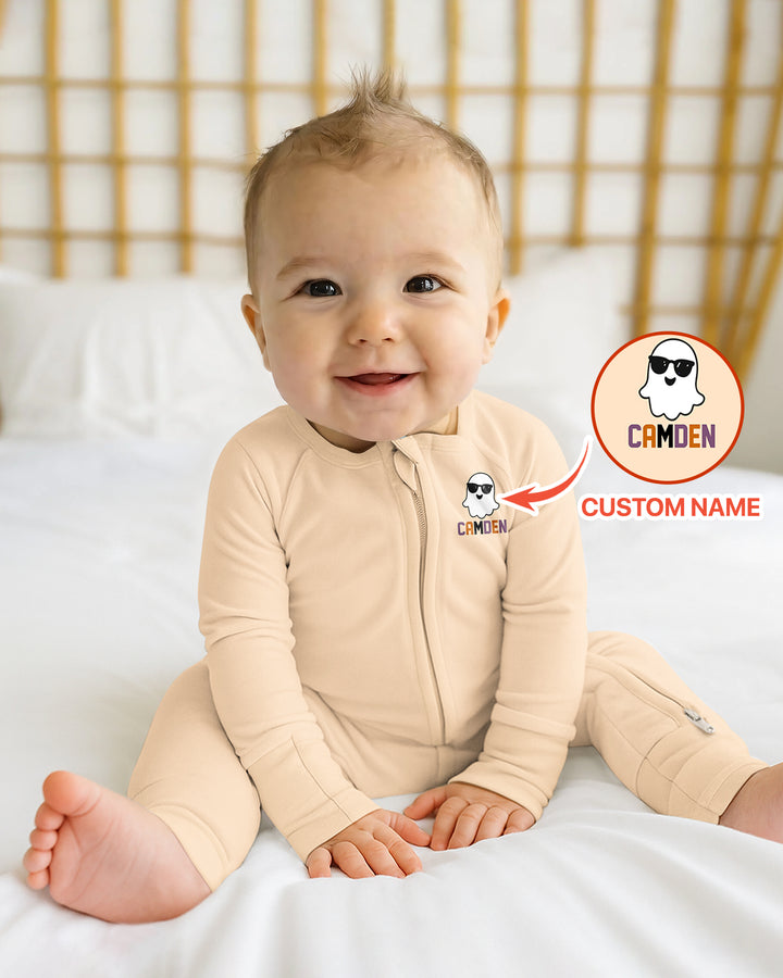 Custom Name Halloween One Spooky Dude Bamboo Convertible Zippy