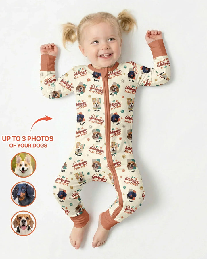 Custom Dog Photos "My Siblings Have Paws"  Bamboo Convertible Zippy