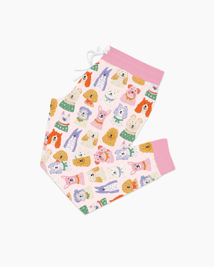 Plantilla de conjunto de pijama de mujer de bambú
