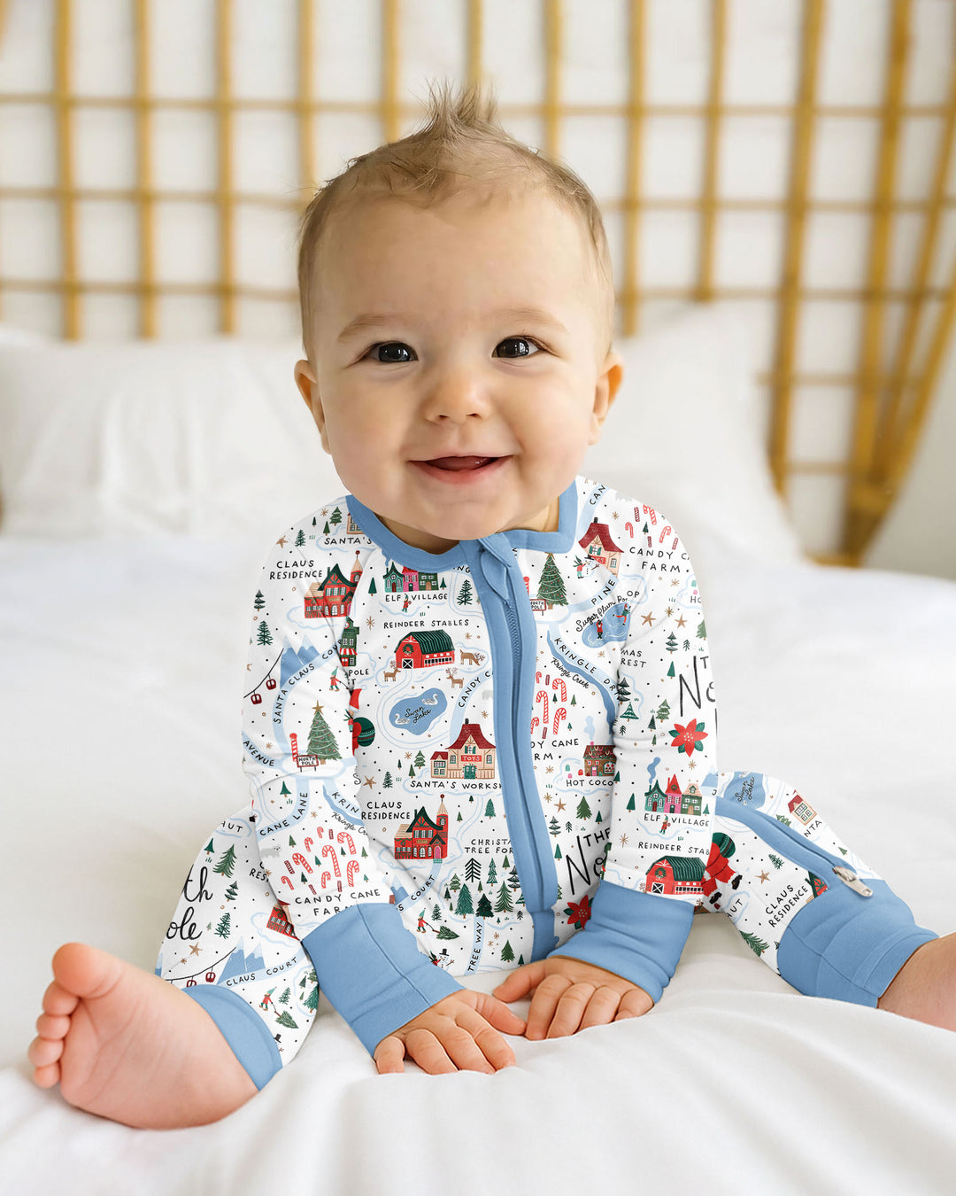 The North Pole Map Bamboo Convertible Zippy