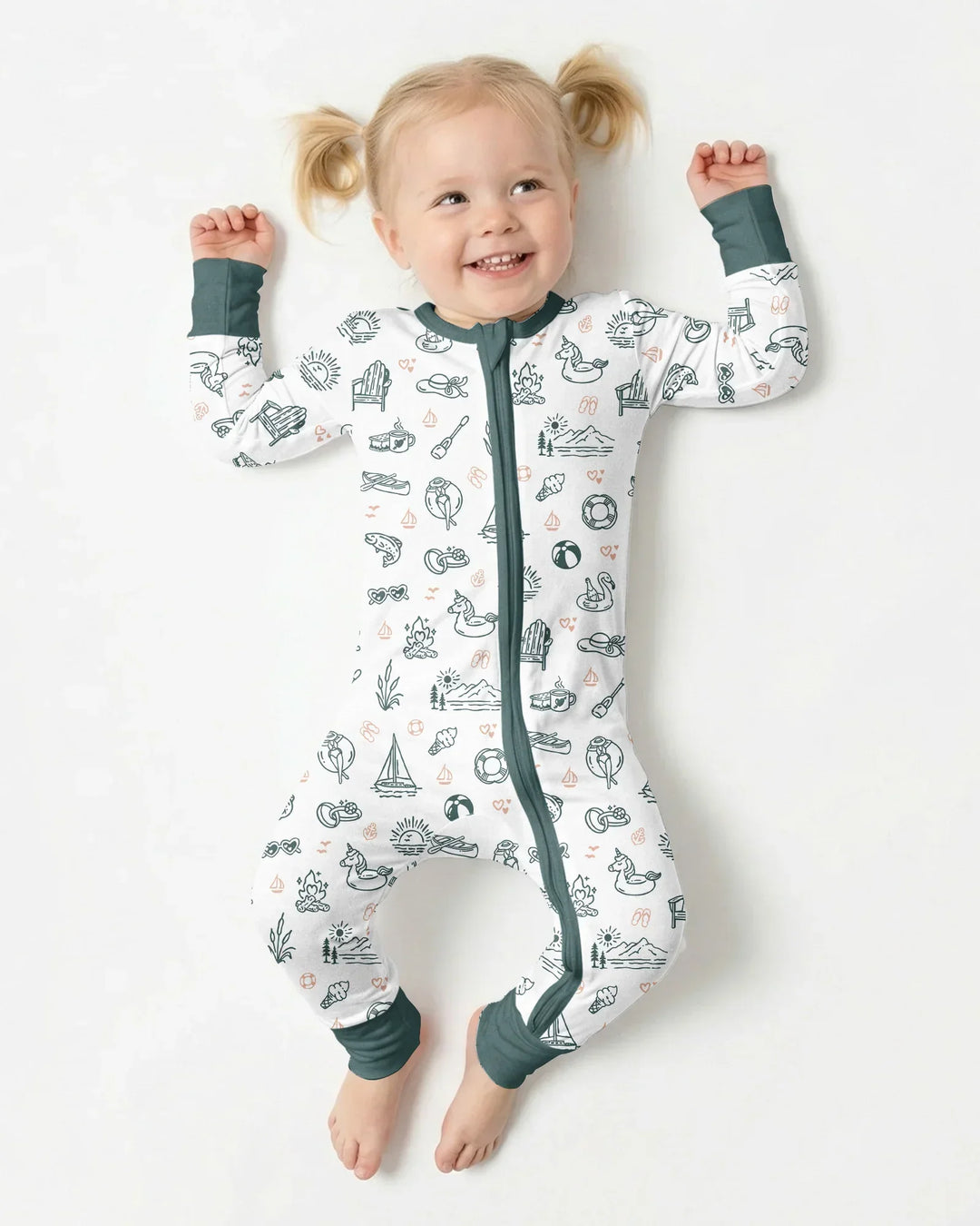 Gerippte Babykleidung mit individuellem Foto - Weich &amp; Skizzenhaft