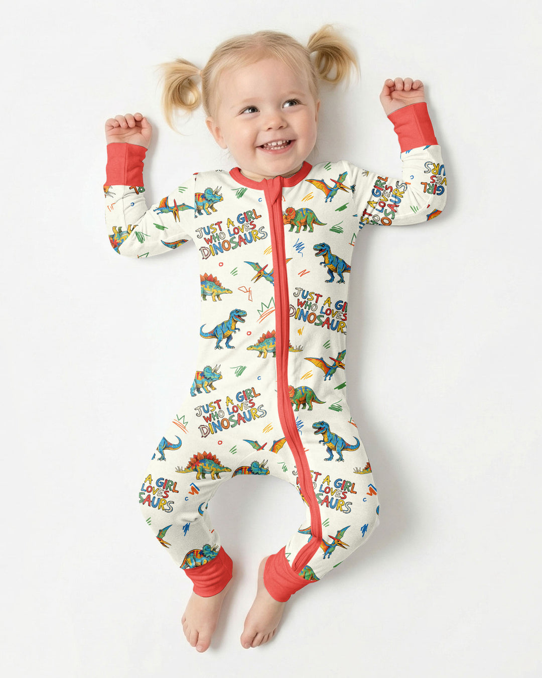 Just A Boy/Girl Who Loves Dinosaurs Bamboo Convertible Zippy