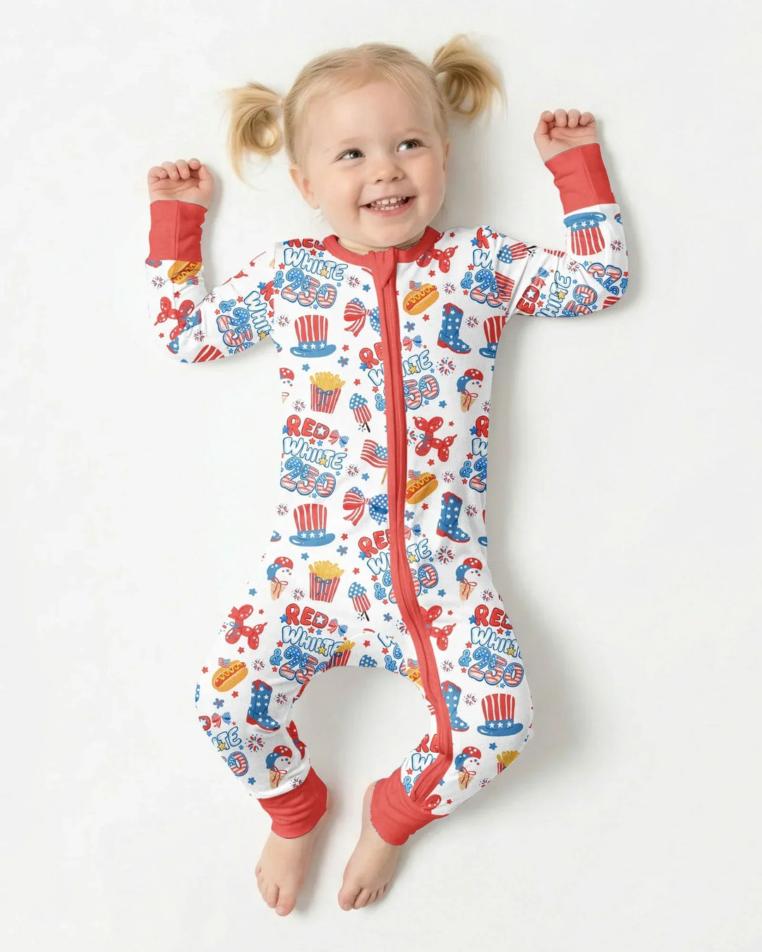 Red White & 250 Bamboo Convertible Zippy