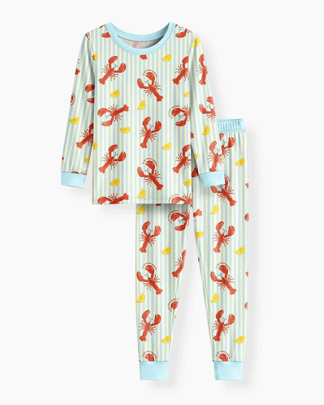 Crawfish Pinch Bamboo Two Piece Long Sleeve Pajama Set
